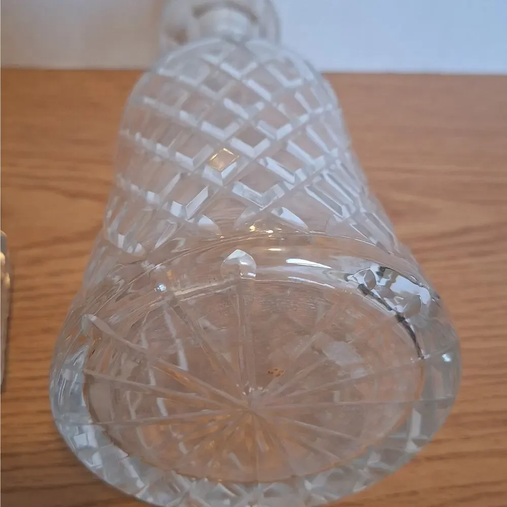 Vintage Cut Crystal Liquor Decanter 13.5